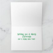 1950年ヴィンテージレディークリスマスショッピング カード (内部)