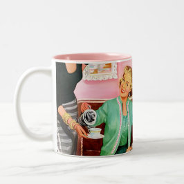 1950年代のアフタヌーンティーコーヒーマグ ツートーンマグカップ