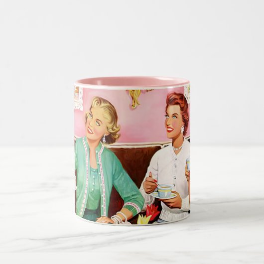1950年代のアフタヌーンティーコーヒーマグ ツートーンマグカップ (中央)