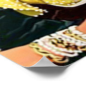 1950年代のアフタヌーンティー世紀半モダンばアートメディア ポスター (角)