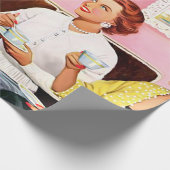 1950年代のアフタヌーンティー ラッピングペーパー (角)