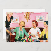 1950年代のアフタヌーンティー 招待状 (正面/裏面)