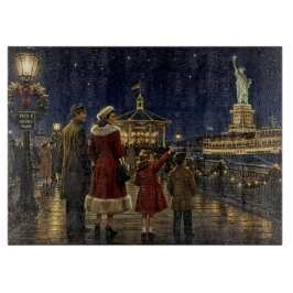 1950年代のアメリカのクリスマスの自由の女神 カッティングボード