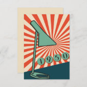 1950年代のインスパイア招待状。ヴィンテージとエレガント 招待状 (正面/裏面)