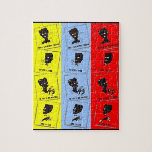 1950年代のエースコームのための3つのエース ジグソーパズル (縦)