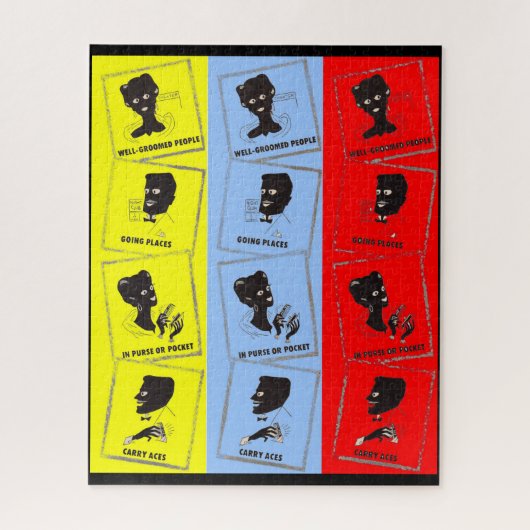 1950年代のエースコームのための3つのエース ジグソーパズル (縦)