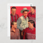 1950年代のカウボーイPawとその息子たち ポストカード (正面/裏面)