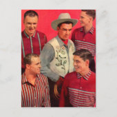 1950年代のカウボーイPawとその息子たち ポストカード (正面)