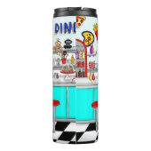 1950年代のカップルがダイナーで手を握り タンブラー (裏面)