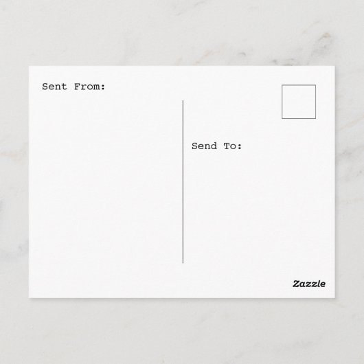 1950年代のカップルがダイナーで手を握り ポストカード (裏面)