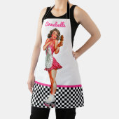 1950年代のカーホップパーソナライズエプロン エプロン (インサイチュ)