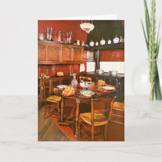 1950年代のキッチンデザイン シーズンカード (正面)