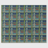 1950年代のクリスマス ラッピングペーパー (フラット)