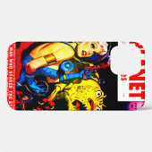 1950年代のグラフィック小説のSCI FI漫画 Case-Mate iPhoneケース (裏面 (横))
