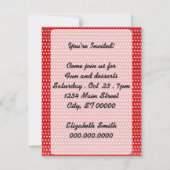 1950年代のサインを持つ女性 招待状 (裏面)