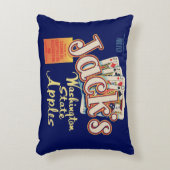 1950年代のジャックのワシントン州リンゴのクレートラベル アクセントクッション (正面(垂直))