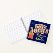 1950年代のジャックのワシントン州リンゴのクレートラベル ノートブック (内部)