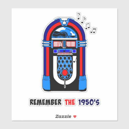 1950年代のジュークボックスを覚えておきなさい。 シール (シート)