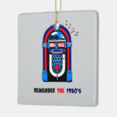 1950年代のジュークボックスを覚えておきなさい。 セラミックオーナメント (左)