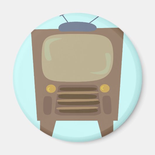 1950年代のスタイルヴィンテージTV マグネット (正面)