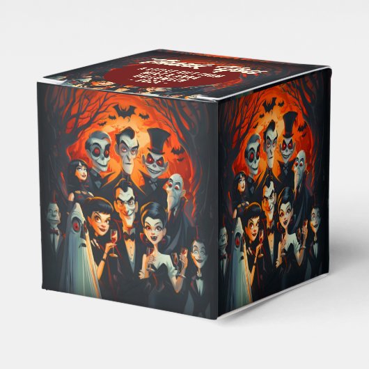 1950年代のスタイル漫画の衣装パーティーハロウィーン フェイバーボックス (正面サイド)