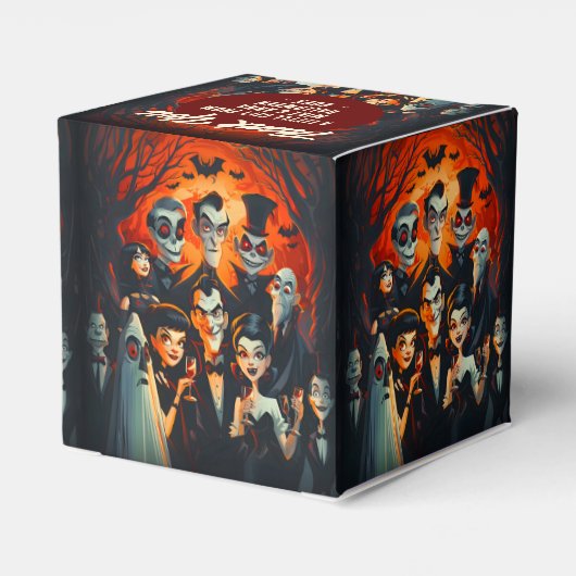 1950年代のスタイル漫画の衣装パーティーハロウィーン フェイバーボックス (裏面サイド)