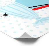 1950年代のソックホップ・バースデーパーティー・ウェルカムサイン ポスター (角)