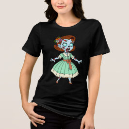 1950年代のゾンビガール トライブレンドTシャツ