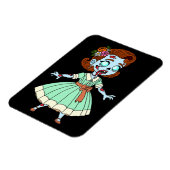 1950年代のゾンビガール マグネット (左側)