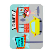 1950年代のダイナーフレキシマグネット マグネット (縦)