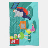 1950年代のテレビキクラシックッチンタオル キッチンタオル (縦)