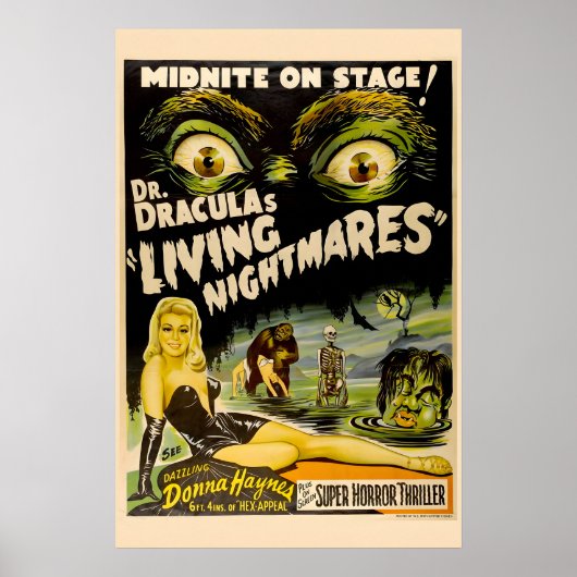 1950年代のドラキュラの生きた悪夢クラシックスF ポスター (正面)