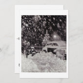 1950年代のニューヨーク市のヴィンテージ シーズンカード (正面/裏面)