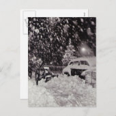 1950年代のニューヨーク市のヴィンテージ シーズンポストカード (正面/裏面)