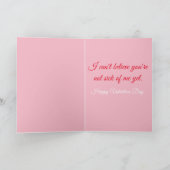 1950年代のバレンタインをピン留めする シーズンカード (内部)