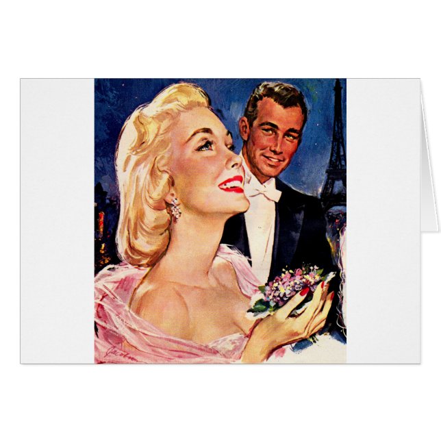1950年代のパリの夕べとドロレスとビル (正面横)