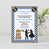 1950年代のパーティー招待状, ソックホップ, ロックンロール, 50年代 招待状 (スタンド正面)