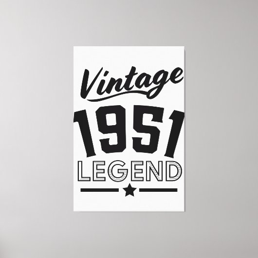 1950年代のビンテージキャンバスプリント キャンバスプリント (正面)
