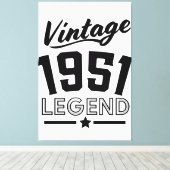 1950年代のビンテージキャンバスプリント キャンバスプリント (インサイチュ (ウッドフロア))