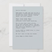 1950年代のビンテージ主婦の手作り焼き菓子 招待状 (裏面)