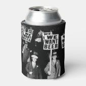 1950年代のビンテージ写真 禁酒法 ビール 抗議 缶クーラー (缶正面)