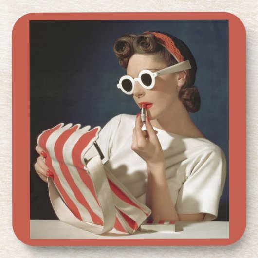 1950年代のファッション写真 コースター (正面)