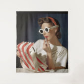 1950年代のファッション写真 タペストリー (正面)