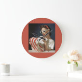 1950年代のファッション写真 ラージ壁時計 (ホーム)