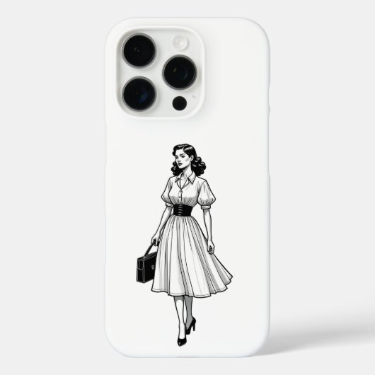 1950年代のファッション・グラマー Case-Mate iPhoneケース (裏面)