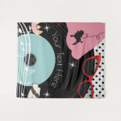 1950年代のフィフティーズスタイル衣装 レトロ ヴィンテージ パーティー タペストリー (正面(横))