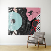 1950年代のフィフティーズスタイル衣装 レトロ ヴィンテージ パーティー タペストリー (インサイチュ(横))