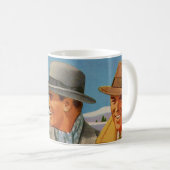 1950年代のフェドーラはトリオを着て コーヒーマグカップ (正面右)