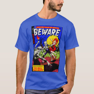 1950年代のホラー・コミックTシャツ BEWARE Tシャツ