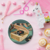 1950年代のポータブルレコードプレーヤー広告 ペーパープレート (パーティー)